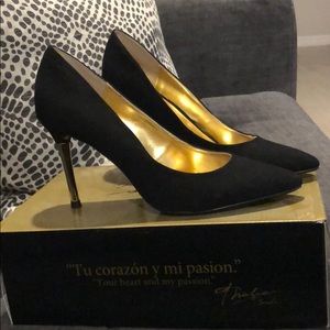 Black and Gold Heels